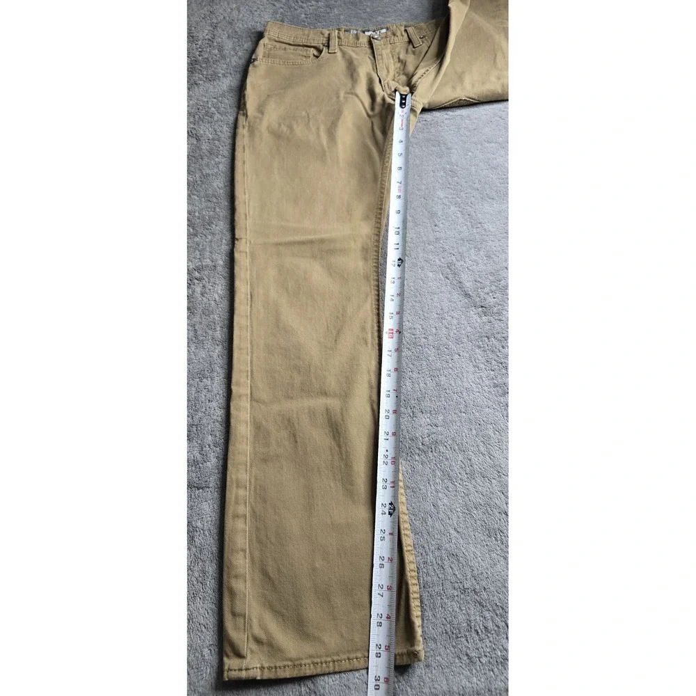 BKE Buckle Jake Straight Leg Jeans Mens 30R 30x30 Tan Khaki Comfort Stretch